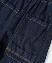 デニムライクバレルレッグジョガーパンツ (INDIGO)　CQ-49010
