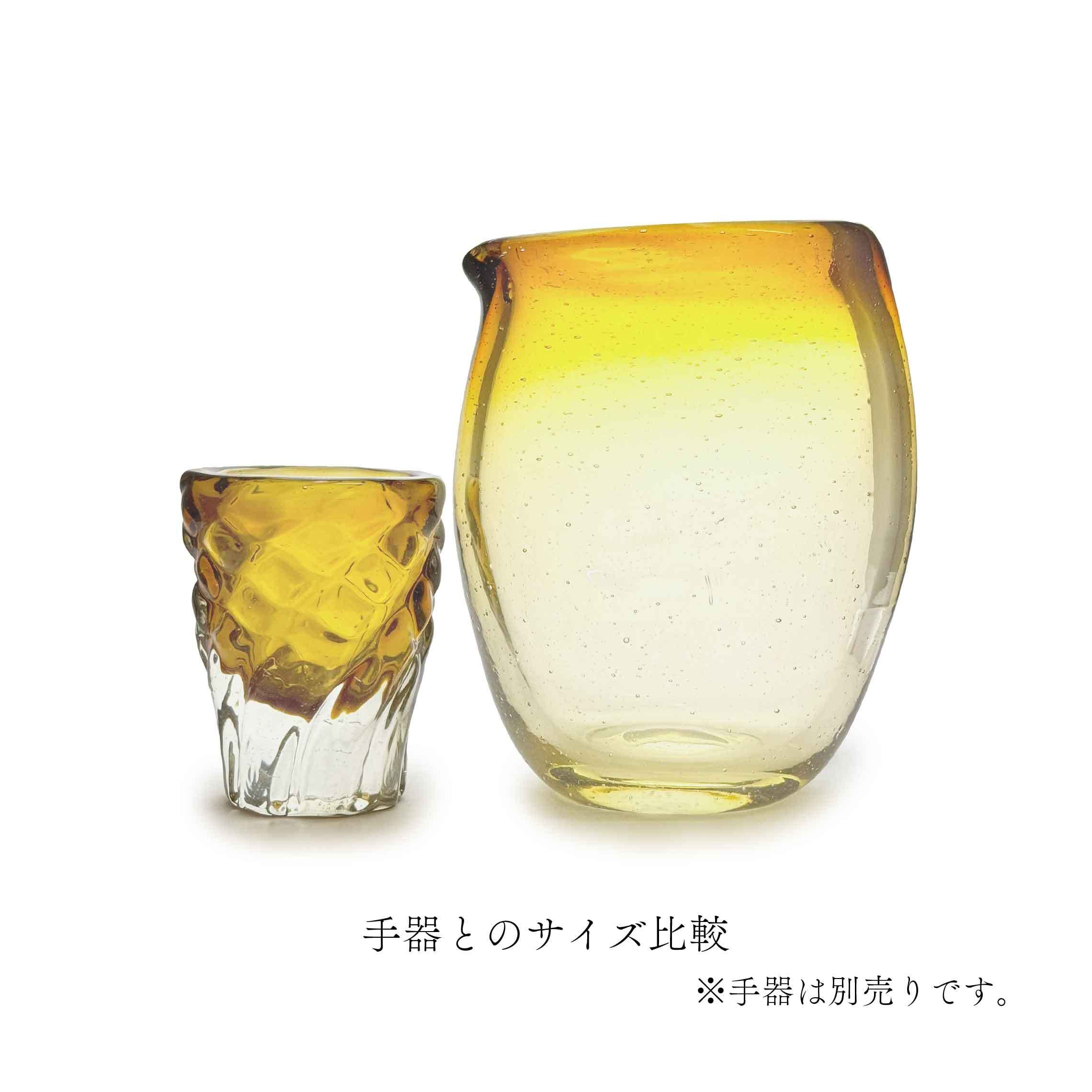 ガラス工房清天】みなもショット 茶 [琉球ガラス] | 【琉球ガラス】と
