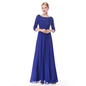 ★送料無料★9号★刺繍チュールパーティ－ロングドレス(OPN3696）