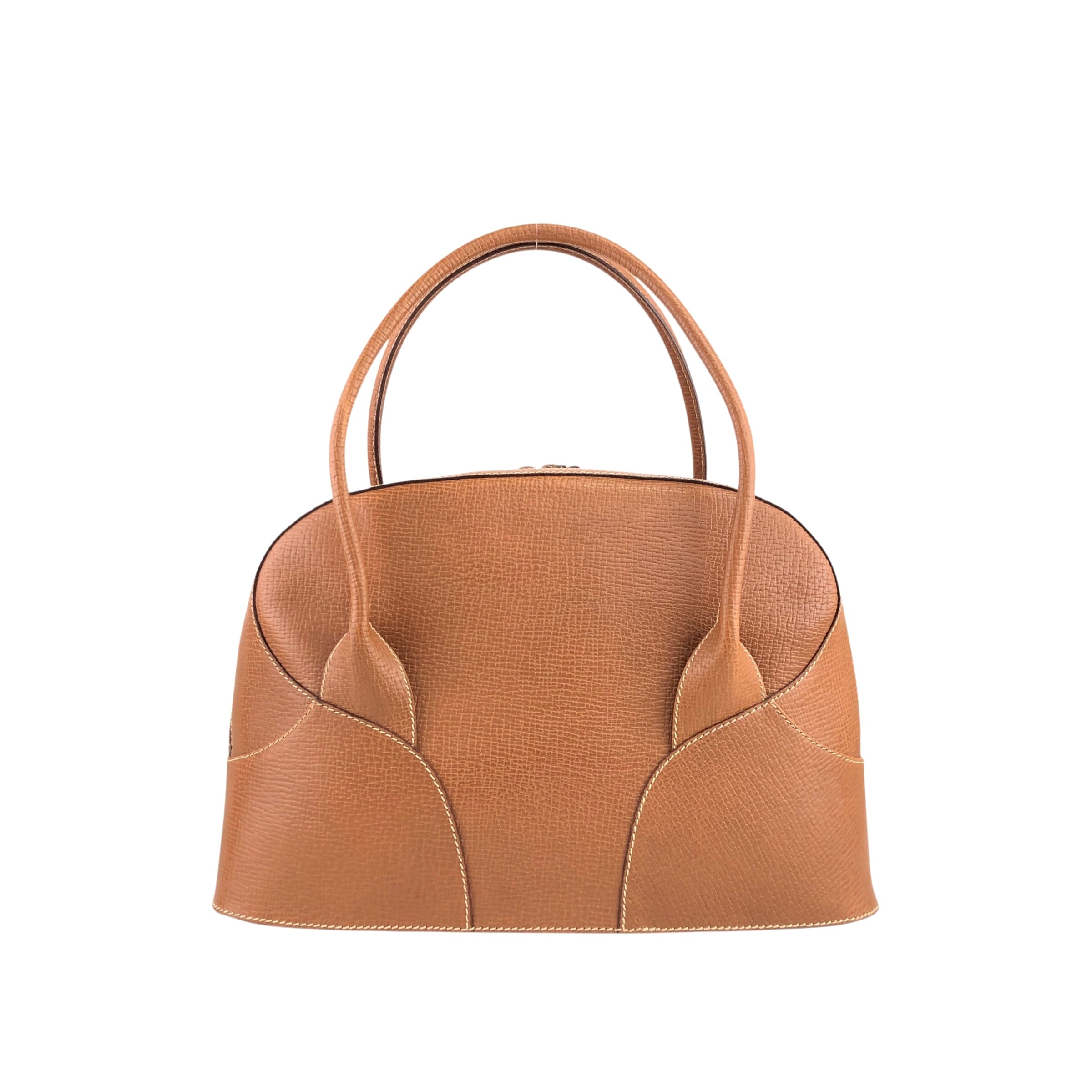 LOEWE ロエベ ハンドバッグ ブラウン 型押しレザー 2way vintage