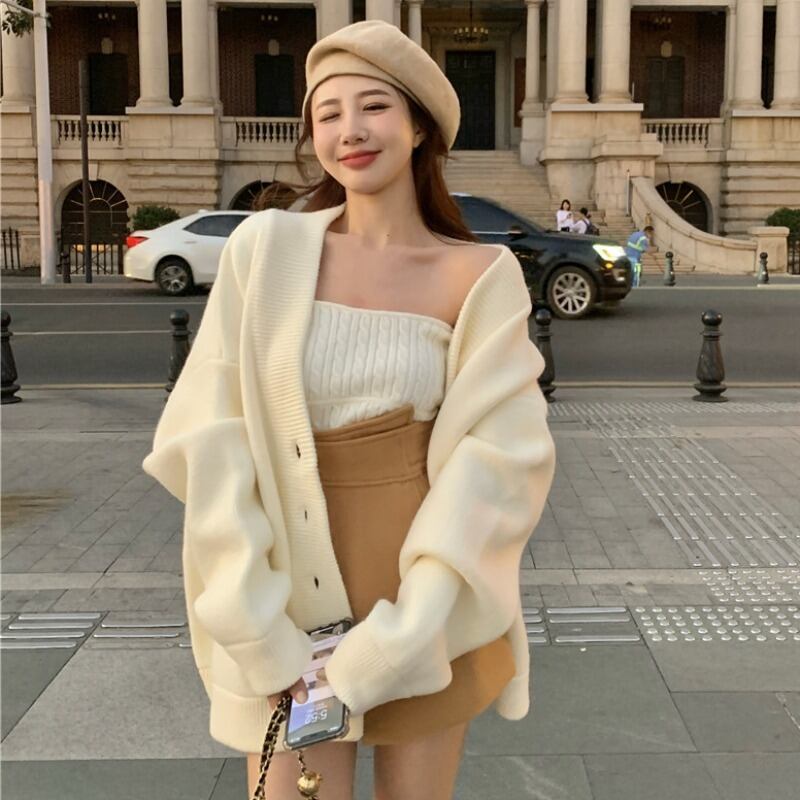 ニットセーター カーディガンジャケット オータムウィンタールーズトップス 秋物 冬物 YY-ファッション26472066738