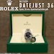 ロレックス:オイスターパーペチュアルデイトジャスト36/Ref.116234型/ブラックビッグローマンインデックス/V番/Rolex Oyster Perpetual Datejust 36