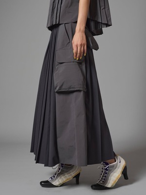 【26SS】NONTOKYO ノントーキョー / 2WAYマルチポケットプリーツスカート
