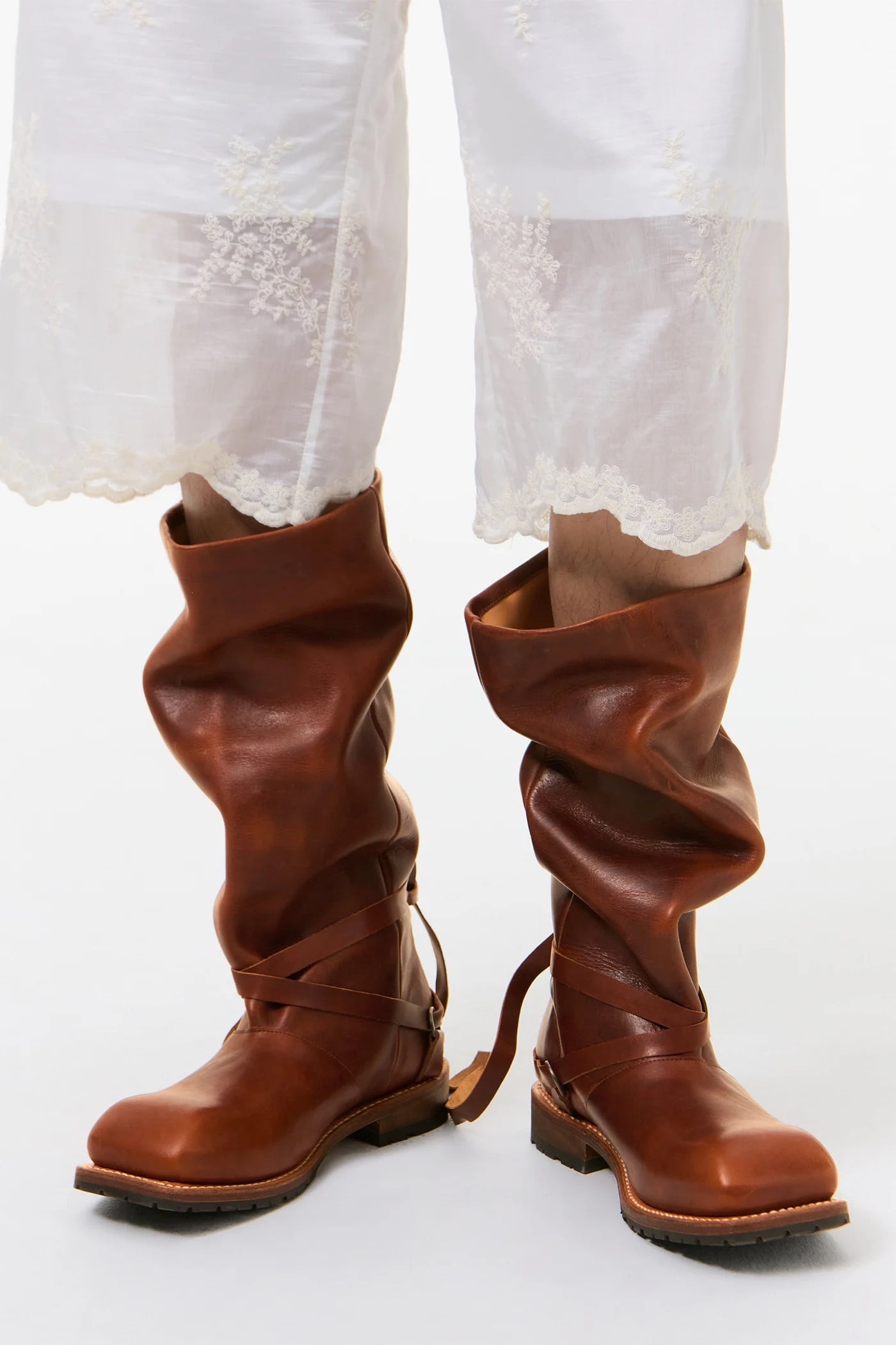 OUR LEGACY HIGH ENGINE BOOT Whiskey Rich Calfskin A2267HW | BEST