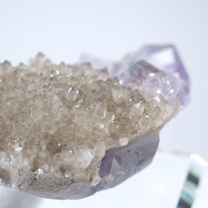 シャンファーリン産 フローライト スモーキークォーツ 共生 / 原石 標本【E_3】