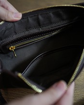 レトロ民族風ワイドショルダーストラップスクエアバッグ