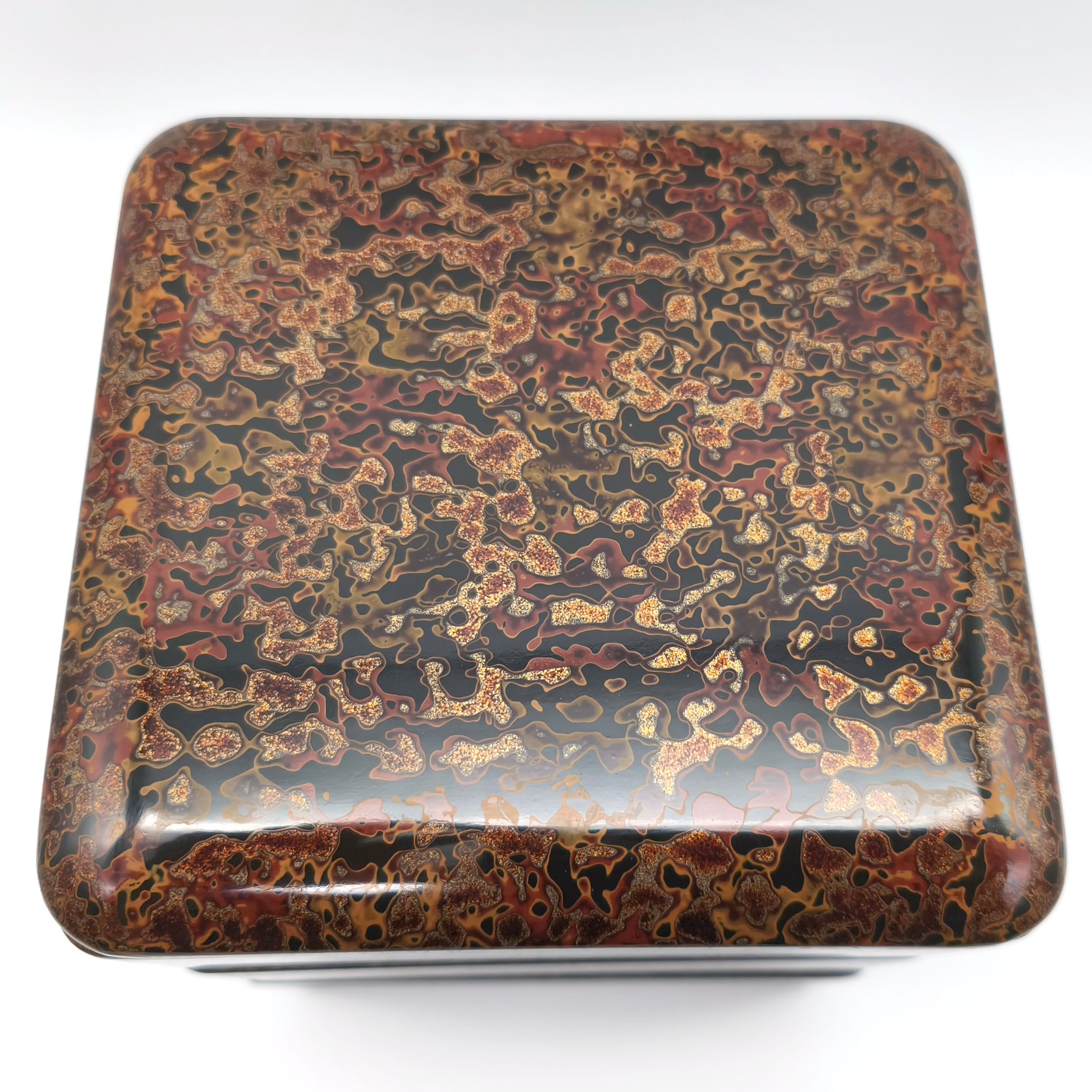 津軽塗（唐塗）バカ塗り・重箱・弁当箱・三段重・漆器・伝統工芸・No