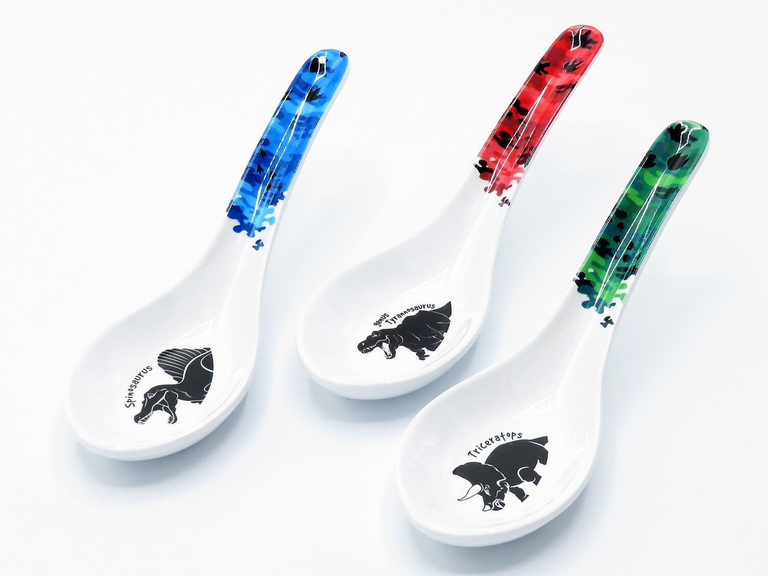 3本セット】オリジナル 恐竜メラミンレンゲのセット(ティラノサウルス