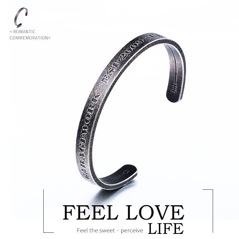 送料無料】 メンズ ブレスレット バングル ゴシック チタン