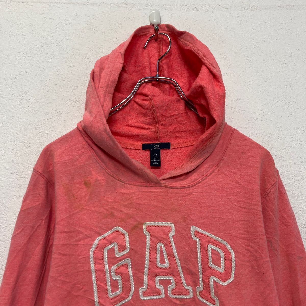 GAP プリント スウェット パーカー ギャップ M ピンク 古着卸 アメリカ
