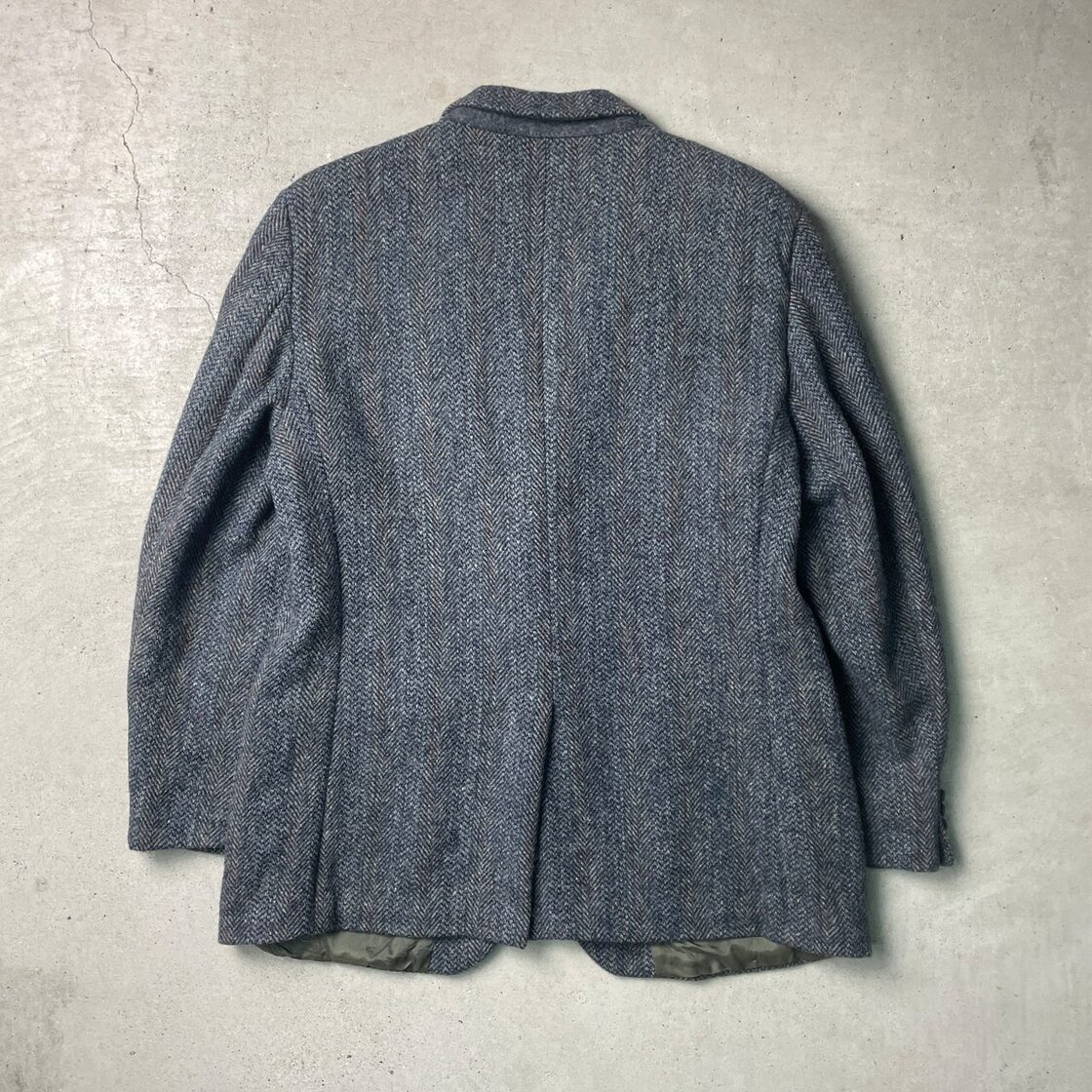 80年代 USA製 HARRIS TWEED ハリスツイード ウールテーラード 