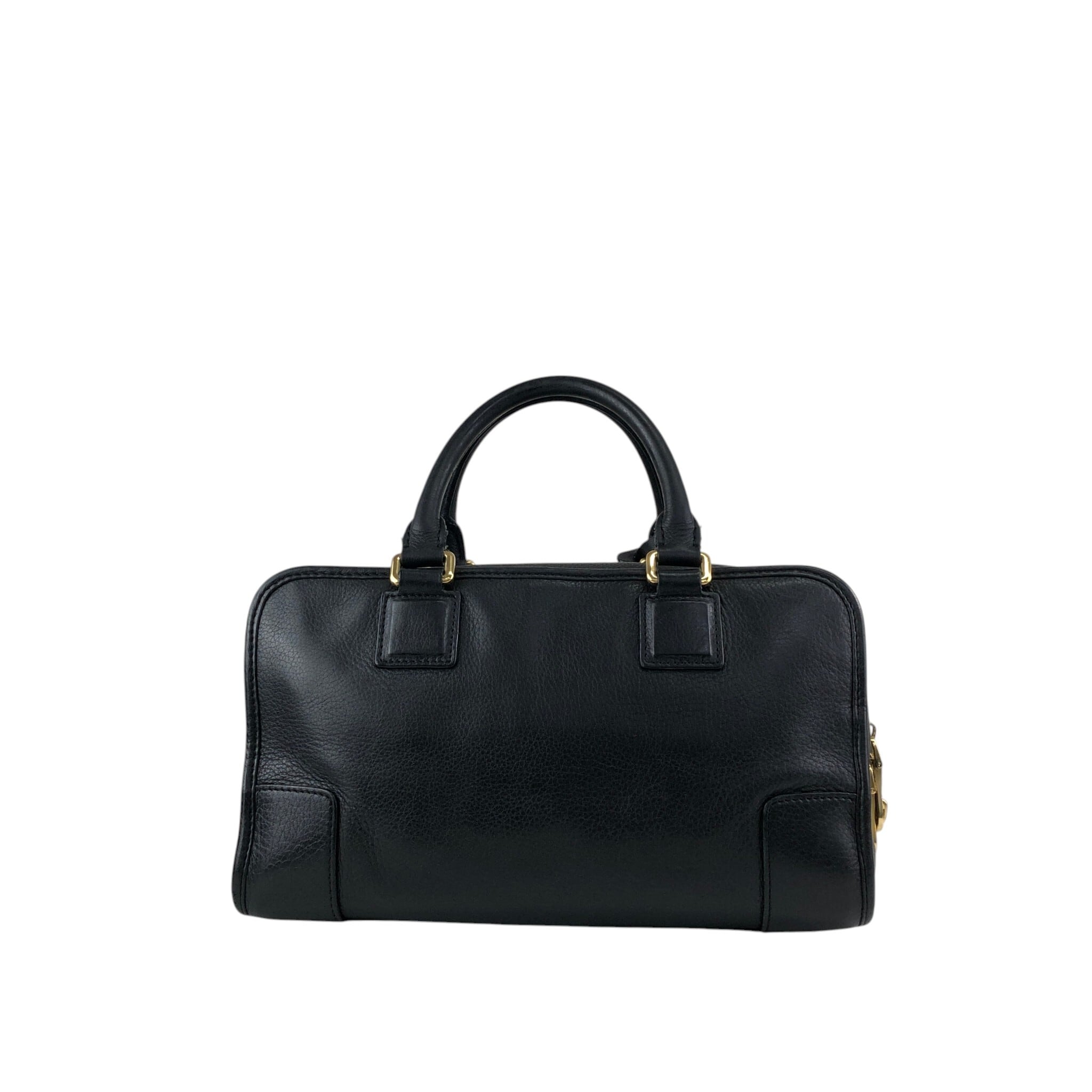 LOEWE ロエベ アマソナ28 ハンドバッグ ブラック アナグラム レザー