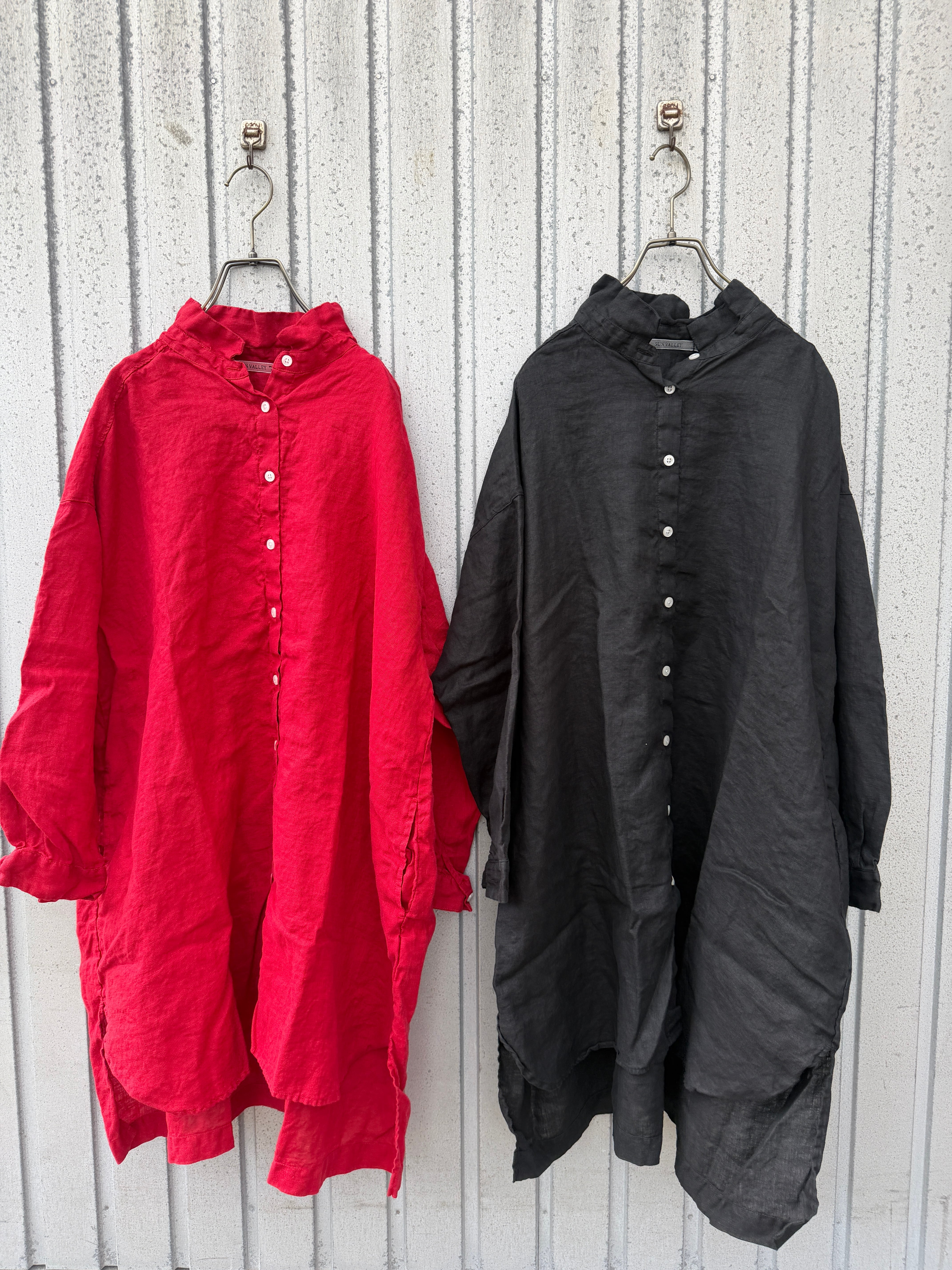 リネン日本製品染めシャツチュニック/ sunvalley/SKT008003 | WACKY