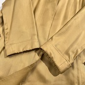 Burberrys バーバリー シルク100% 裏地総柄 ステンカラー コート 7AR /ゴールド系 三陽商会 ヴィンテージ