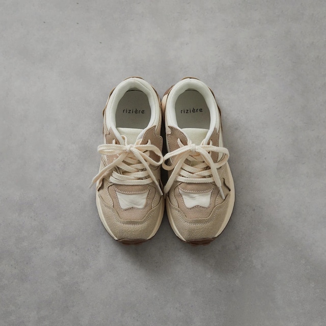rizière(リジェール)/ ニュアンスカラー スニーカー / beige / 16cm-22cm