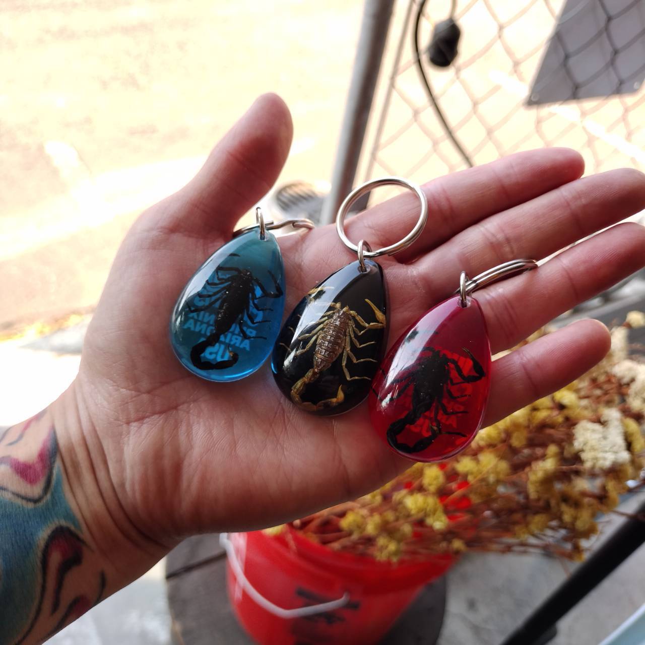 アリゾナ スコーピオン キーホルダー/アメリカン雑貨 USA キーリング