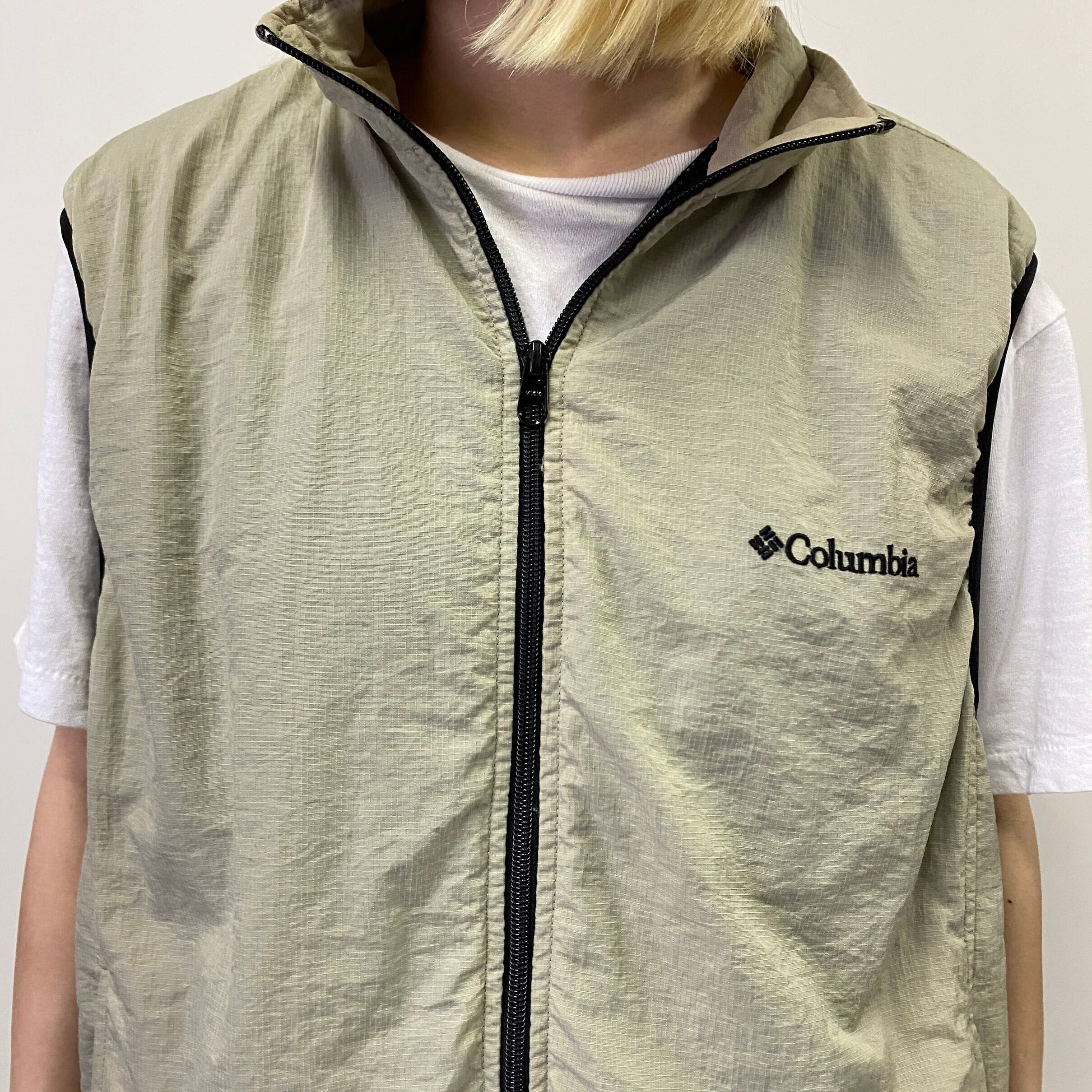 y2k vintage Columbia ソフトシェルベスト