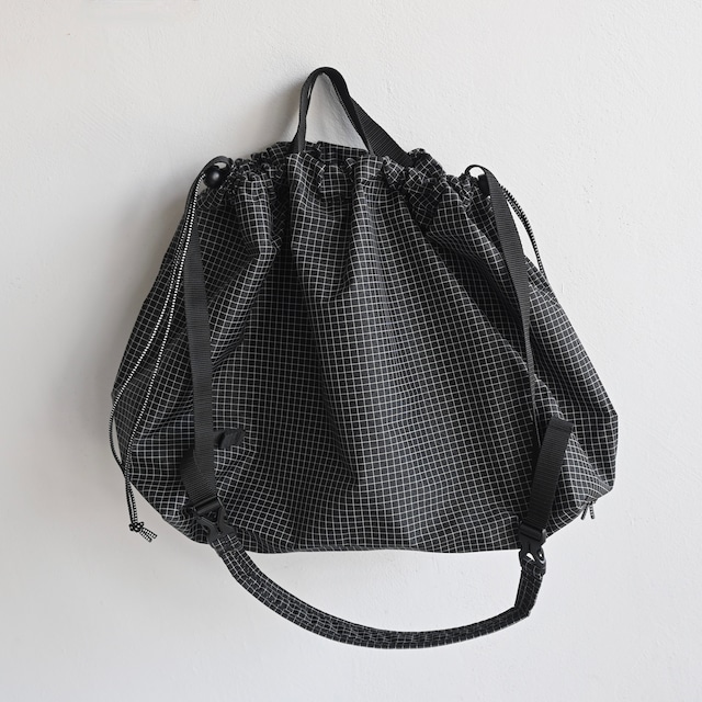 《MOUNTEN. 2022SS》drawcord gym bag / black