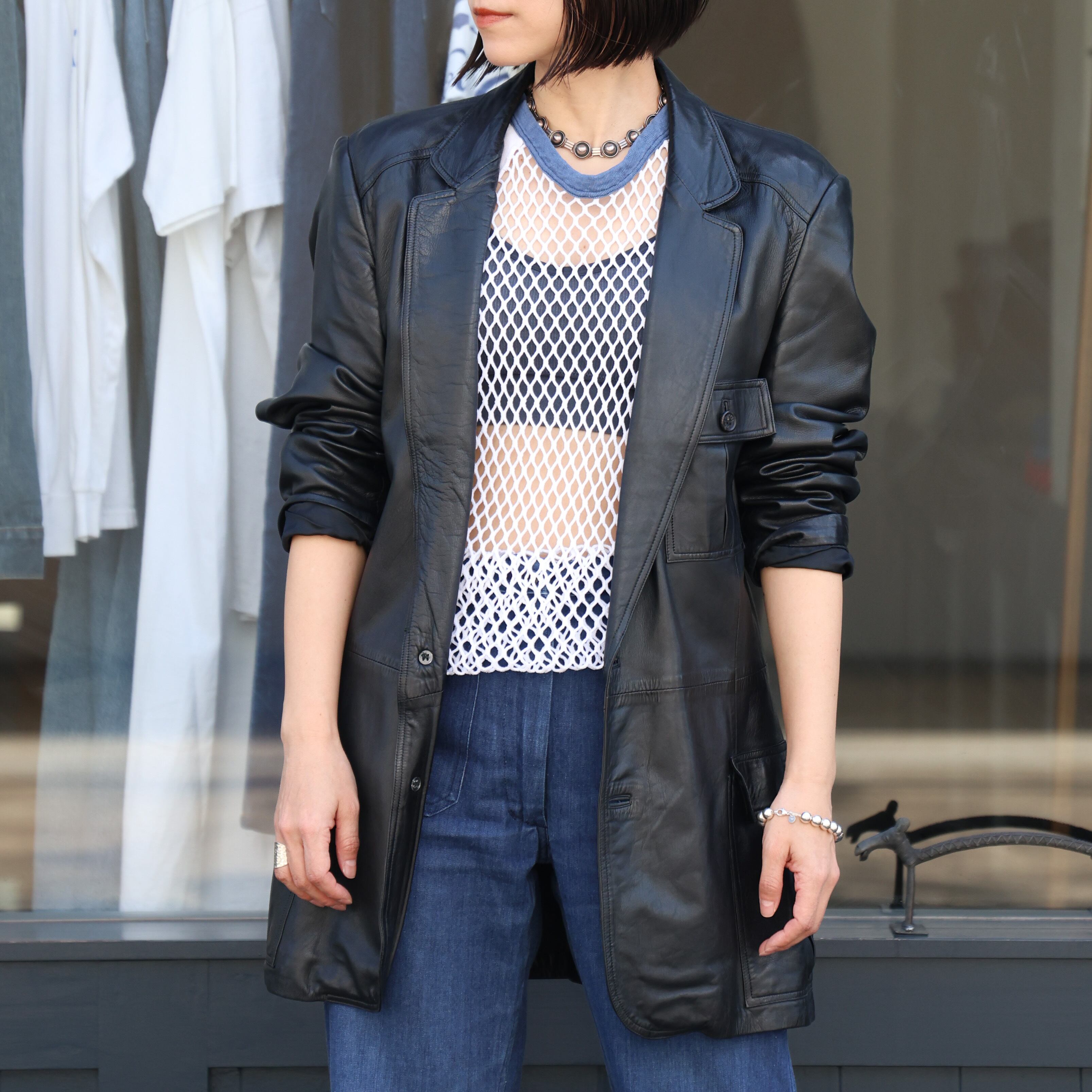 70s Gucci Black Leather Jacket