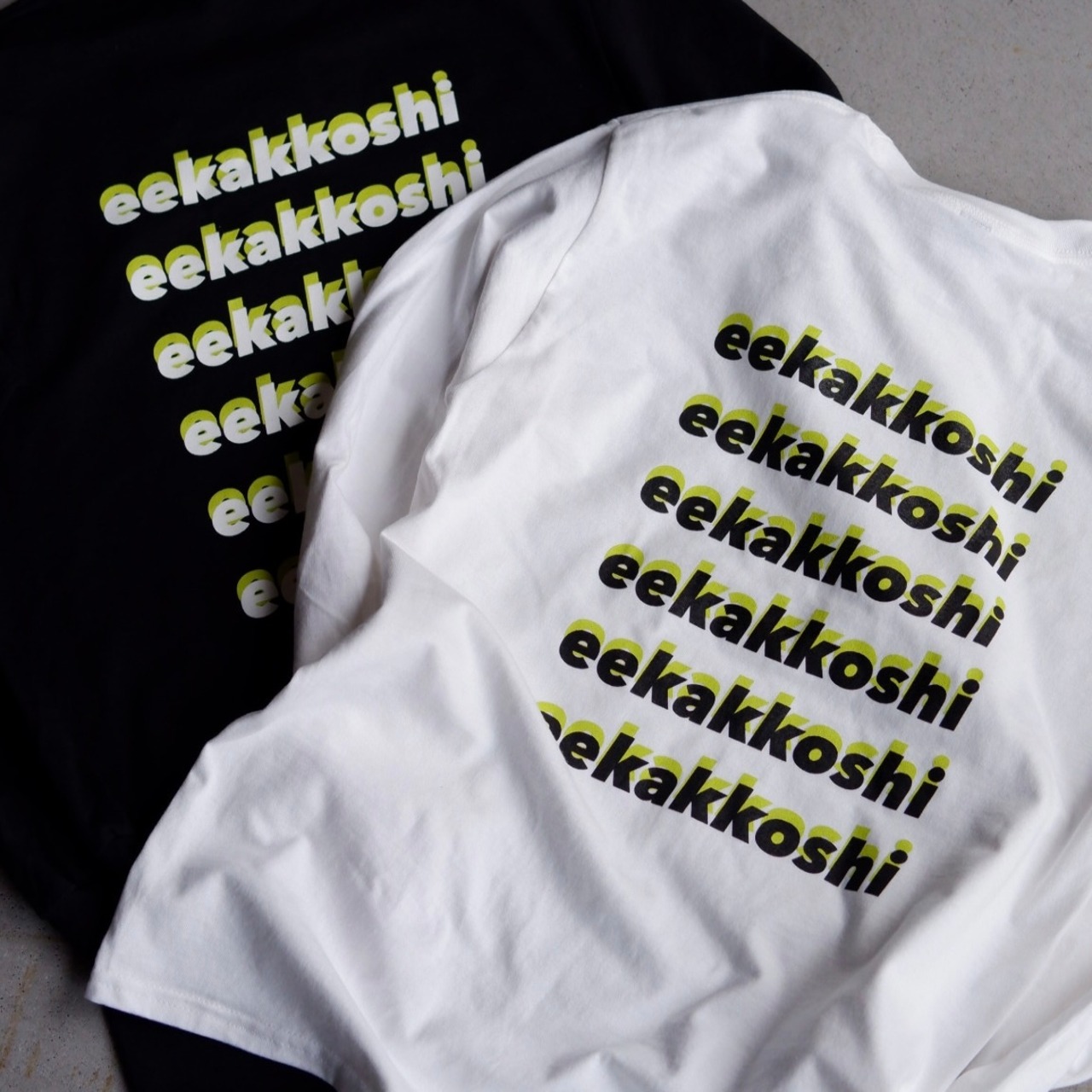 A(C)【"eekakkoshi"Print L/S T-shirt】