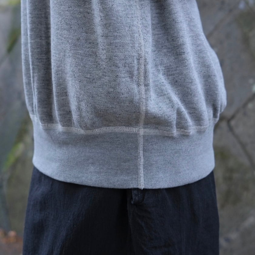 COMOLI(コモリ) /グレー裏毛クルーネック-GRAY-(D01-05045) | Signs