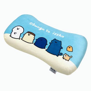 【在庫のみ】MORIPiLO 低反発クッション 腰枕 お文具といっしょ お文具さん フレンズ (ミニリラックスピロー) 肌にやさしいふわモチ触感 グッズ ぬいぐるみ 昼寝枕 ブルー 16x33x8cm キャラクター まくらのモリシタ