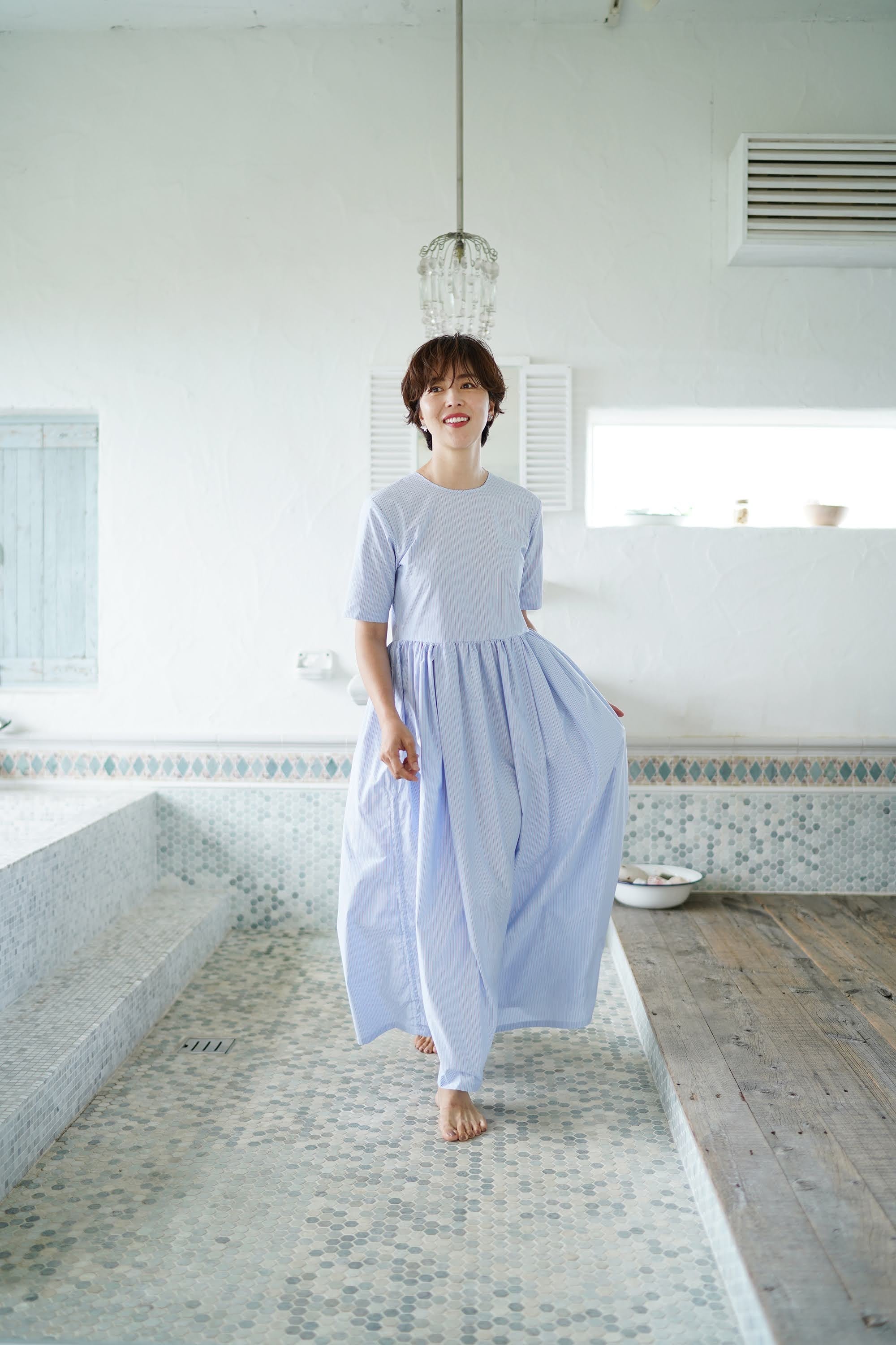 EVERYDAY DRESS stripe maxi | THE9SHOP 