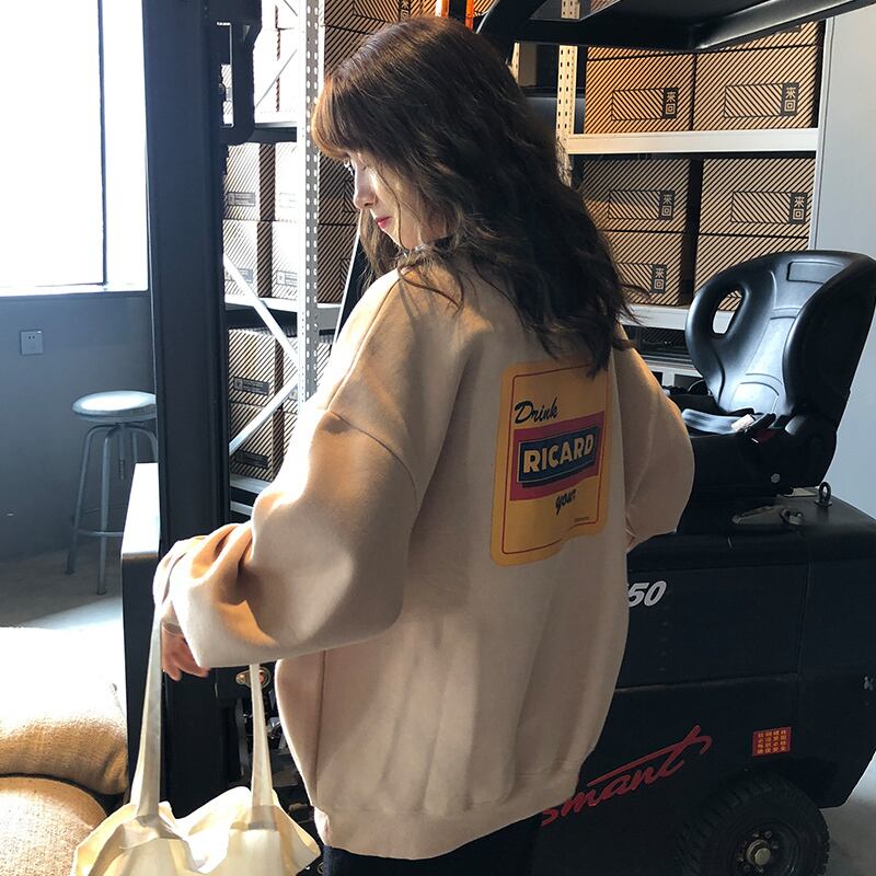 ルーズベルベットセーター レディーススプリングレッドトップス ロング ストリート 春物 試着室78289344719