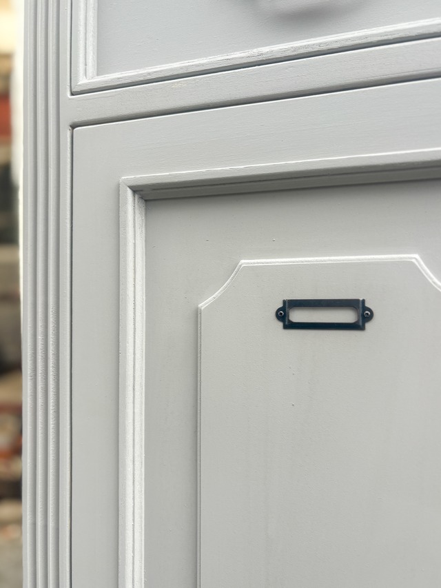 両面化粧間仕切り兼収納キャビネット (大理石天板・アンティーク調家具)W900 輸入住宅向け家具