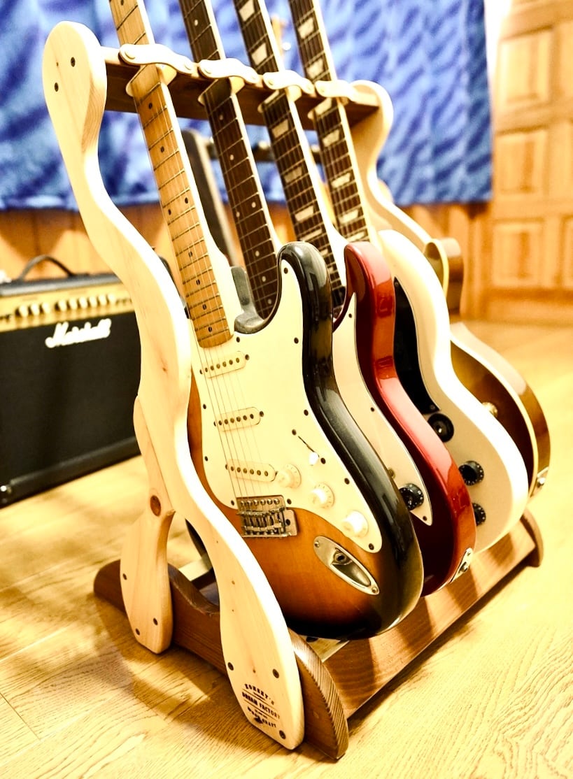 ギター・ベーススタンド | 手作り木工 レスポーラー夢工房