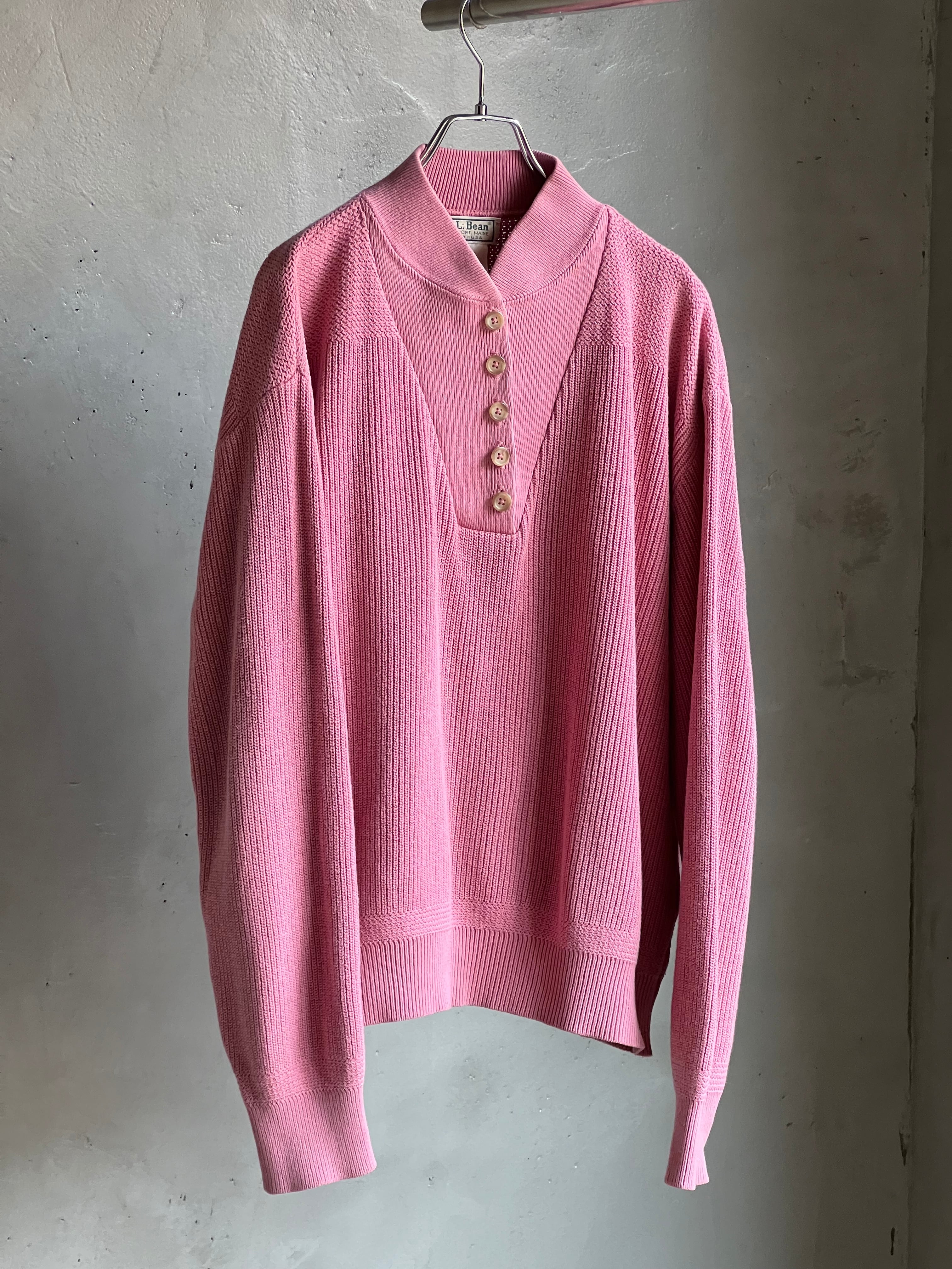 L.L.Bean” ヘンリーネックコットンニット | TUNAGI JAPAN