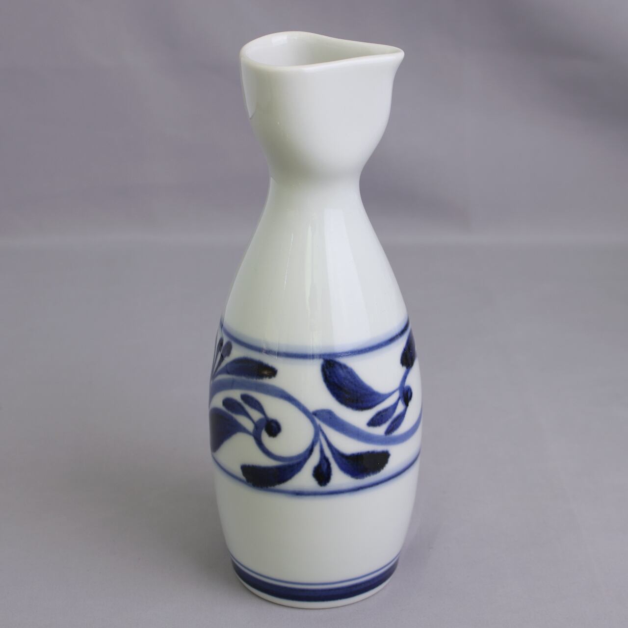 砥部焼 千山窯 2合徳利 唐草