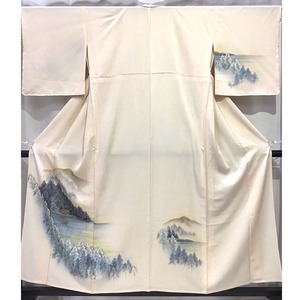 着物・附下・単衣・山水・うすピンク系地・No.200701-1950・梱包サイズ80