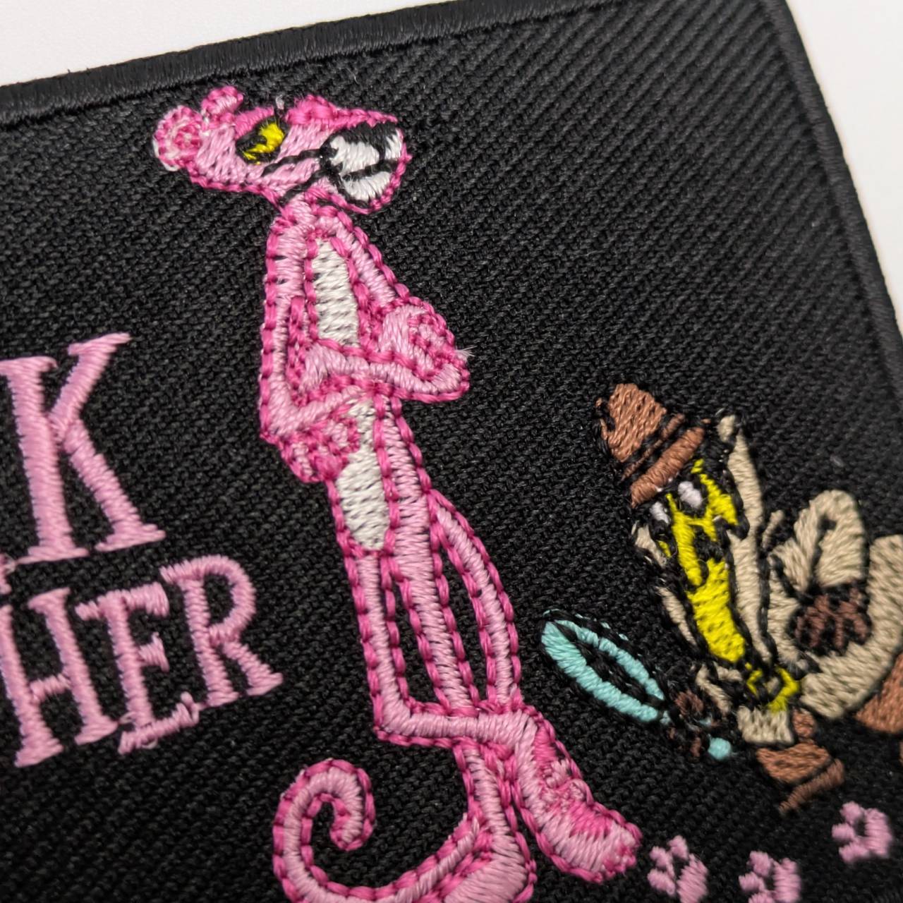 送料無料！ ★刺繍アイロンワッペン★【The Pink Panther（ピンクパンサー）】〚アメリカン雑貨 アメトイ〛
