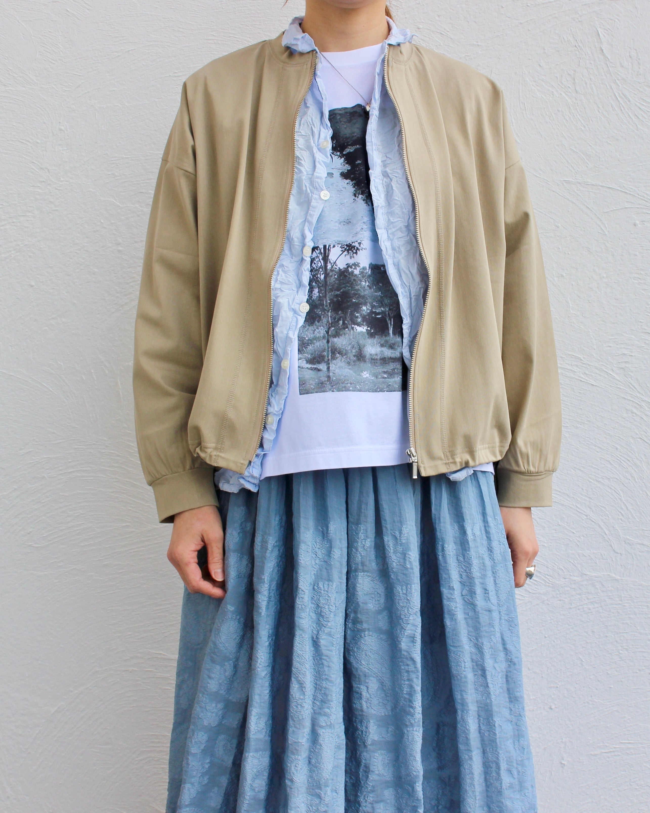 KEIHayamaPLUS/zip-up blouson