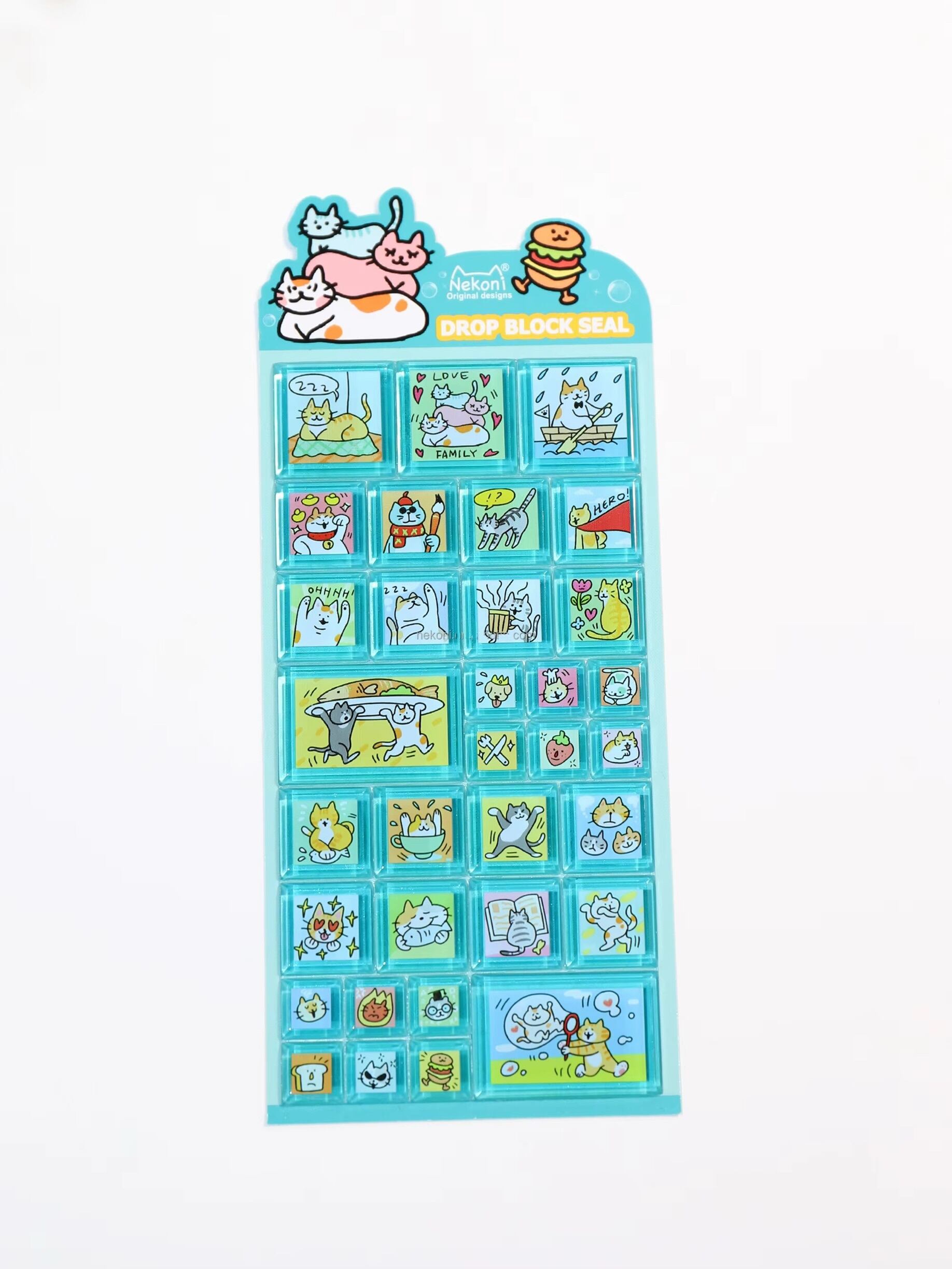 入荷済/4種類セット販売】Nekoni タイル風ステッカー 《N-02》 | DIS MOI