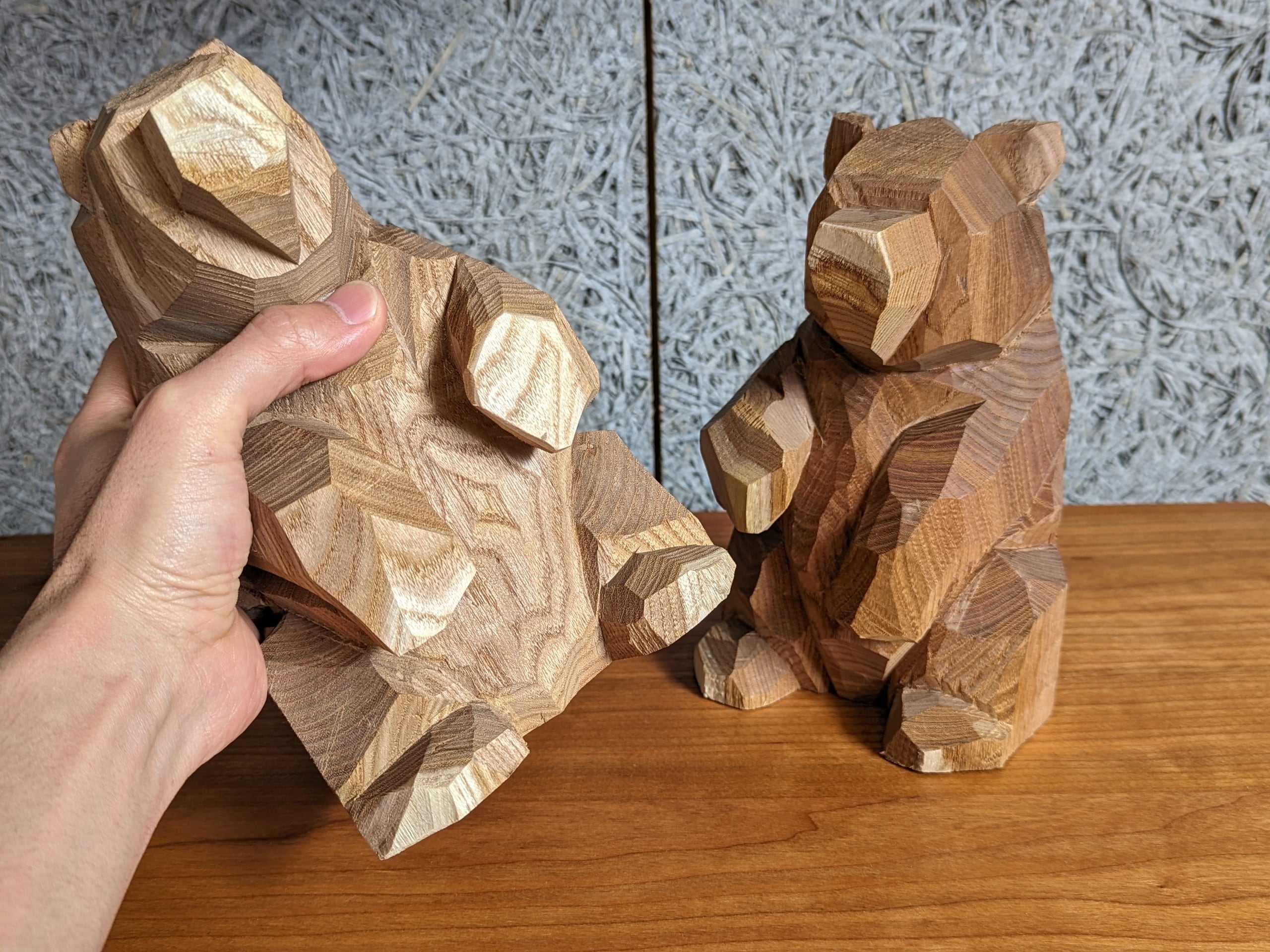 炎熊　木彫り熊　ブックスタンド 佐藤憲治 ブックエンド #3 | 木彫りの熊 | inoya | Basic Life Store