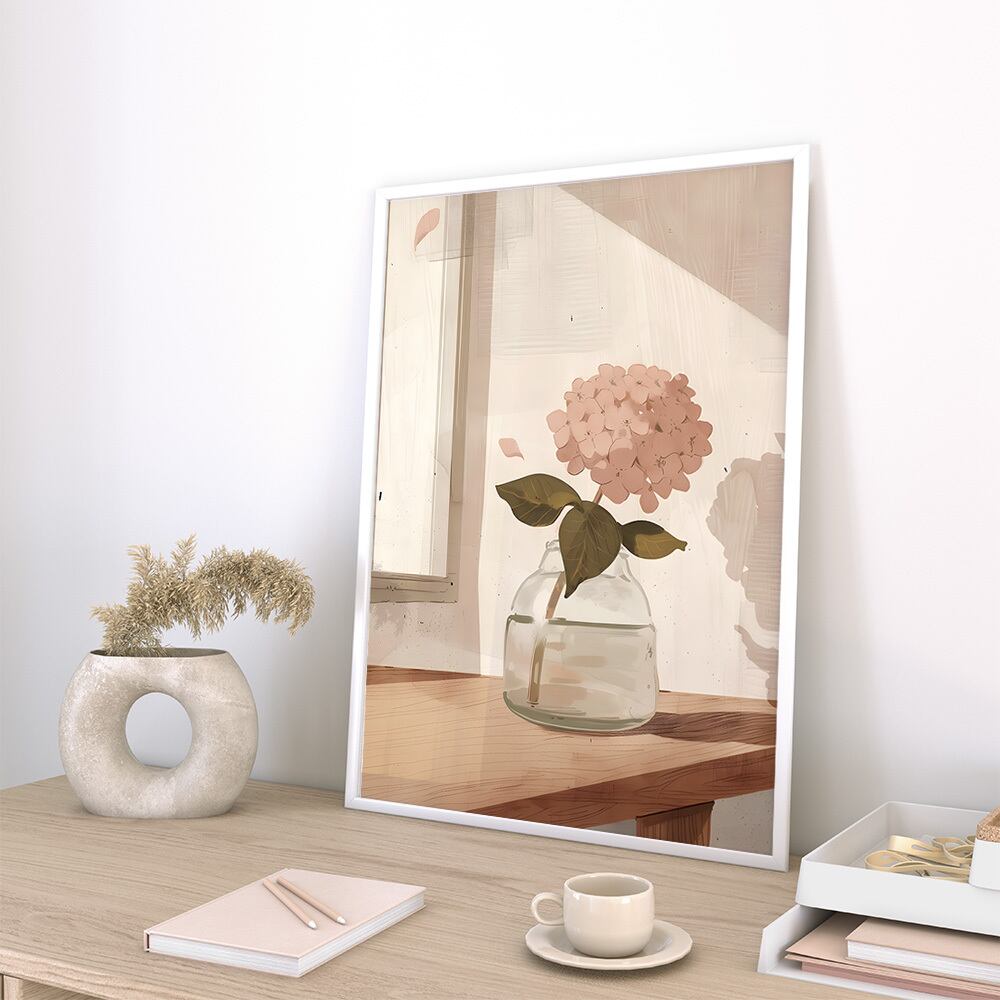 あじさいのある風景のポスター / i1777 / 梅雨の紫陽花 インテリアポスター