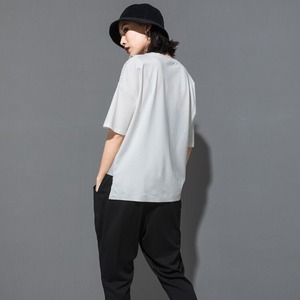 One Side Striped T-shirt / ワンサイド ストライプ Tシャツ