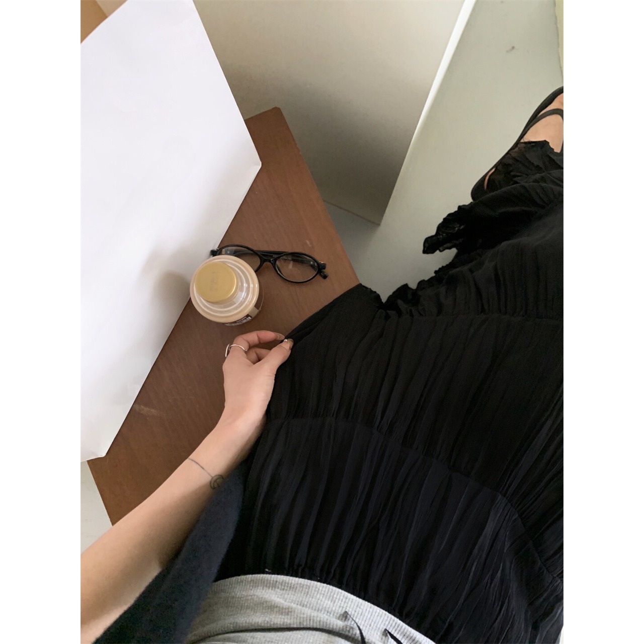 ワッシャー ティアード ロングスカート 10075