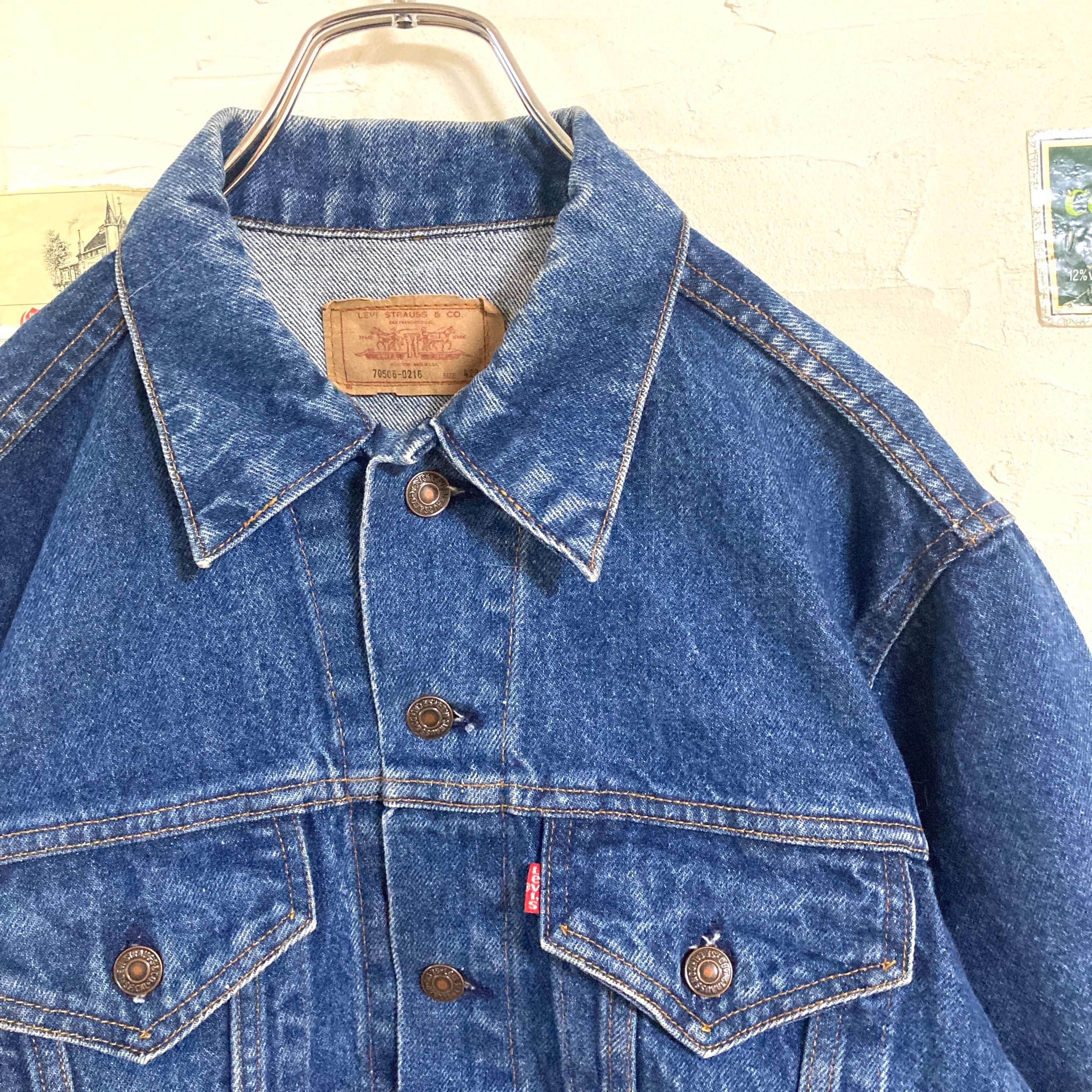 42R USA製 Levis 70506 デニム ジャケット  a249DATE1990s-