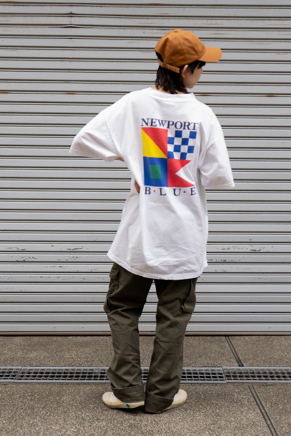 90s NEWPORT BLUE USA製 ヴィンテージ Tシャツ ヨット 船 BLUE NEWPORT Tシャツ ボート トラッド 長袖シャツ 90s NEWPORT BLUE USA製 ヴィンテージ Tシャツ ヨット 船 BLUE NEWPORT Tシャツ ボート トラッド 長袖シャツ