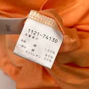 GREENCLUBS グリーンクラブ ハーフジップ 長袖シャツ 3/オレンジ メンズ ライカ