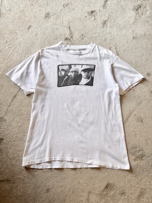 90s A BATHING APE/スチャダラパ－ print Tee/ONEITA/M/フォトプリントTシャツ/ホワイト/BAPE/アベイシングエイプ