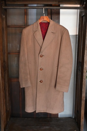 60's vintage Burton wool overcoat  beige 761