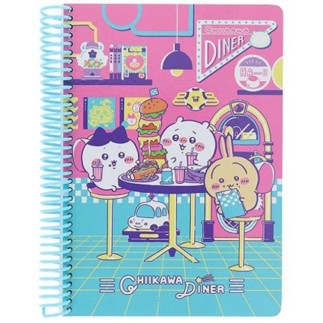 【ロット販売】【5入】リングノートB6ちいかわDINERランチ(8818001)