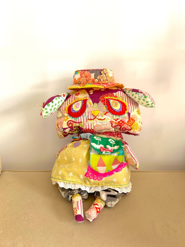 Art doll | Orange hat doggy girl