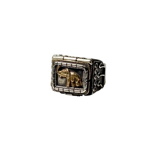 vintage silver locket ring