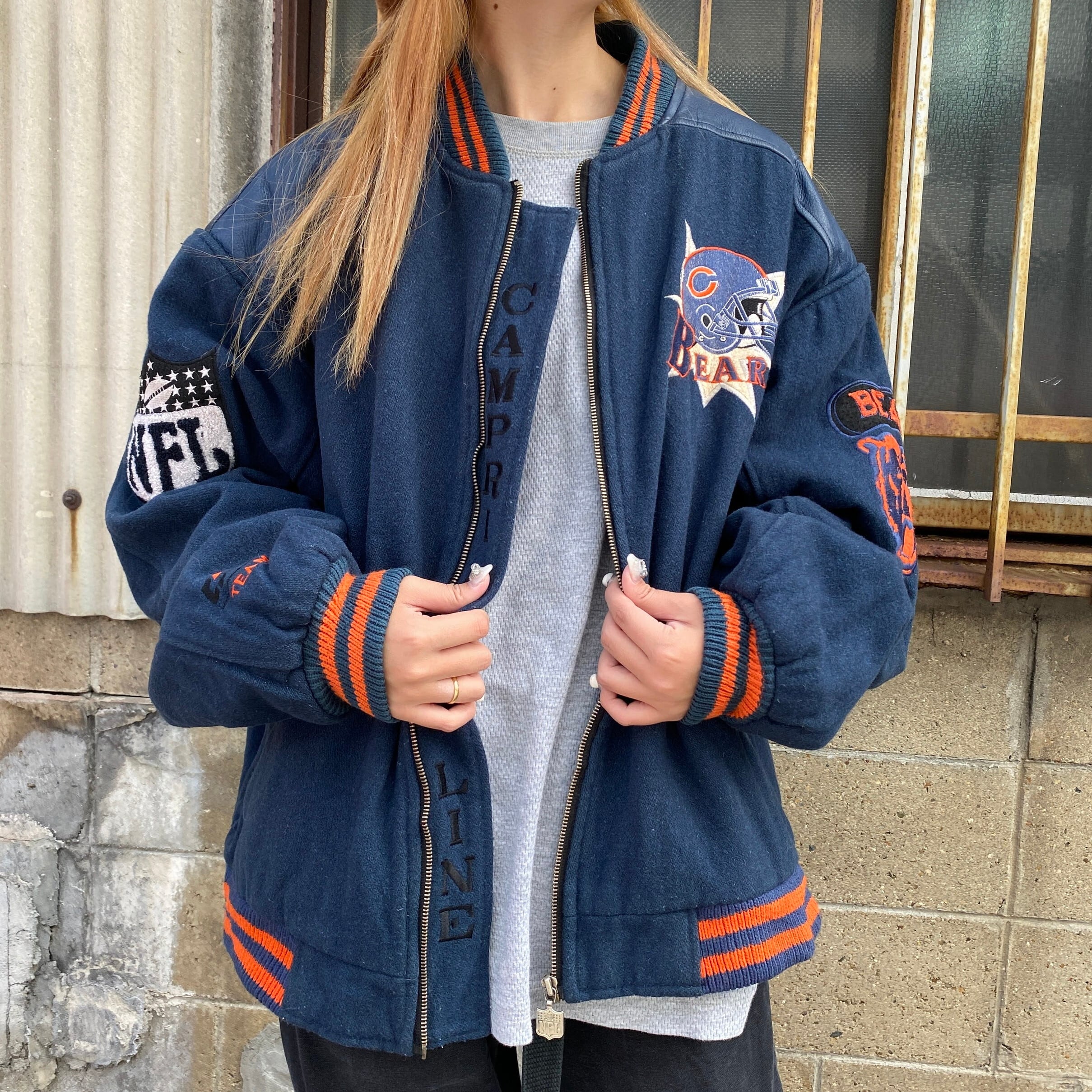 古着 90年代 COMPETITOR NFL CHICAGO BEARS シカゴベアーズ 中綿  