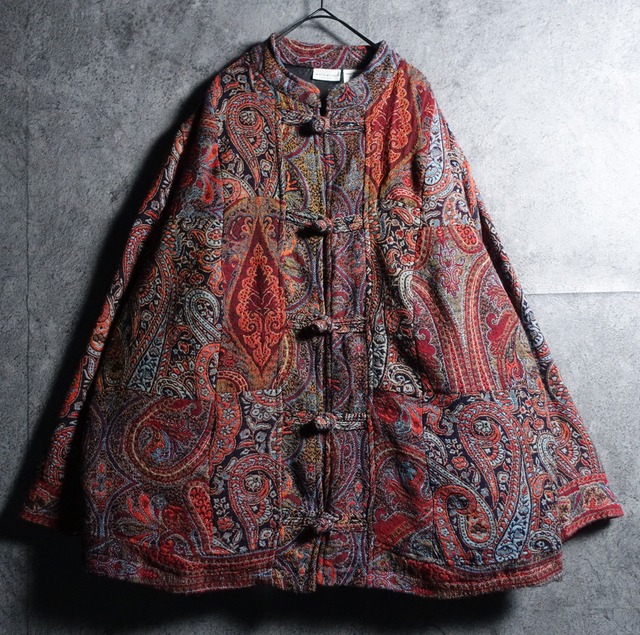 “WHITE STAG” Patchwork Design China Jacket